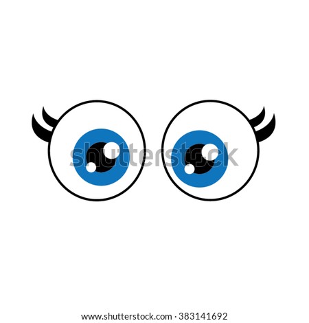 Download Illustration Black White Cartoon Eyes Stock Illustration ...