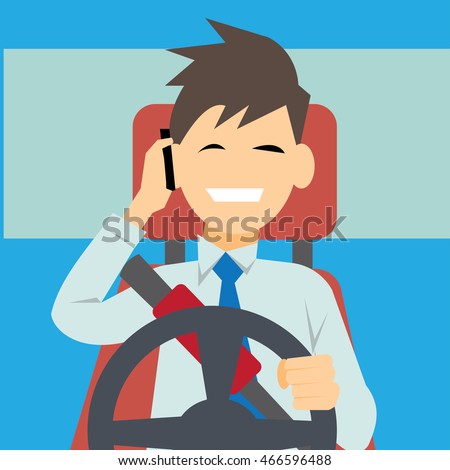 driving phone while vector using driver safety distracted man shutterstock mobile woman business concept license