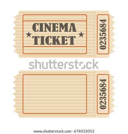 Set Ticket Admit One Vector Stock Vector 13024723 - Shutterstock