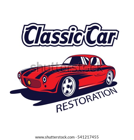 Classic Car Logo Stock Vector 541217455 - Shutterstock