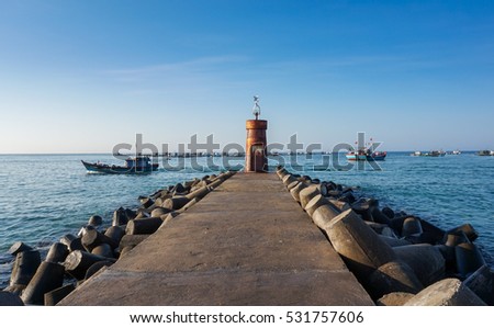 Ly Son Island lighthouse,Quang Ngai,Viet Nam 7/2014