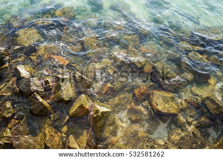 Stones on the water / Ly Son island,Quang Ngai,Viet Nam 7/2014