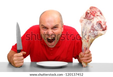 Eating Meat Stock Photos, Images, & Pictures | Shutterstock