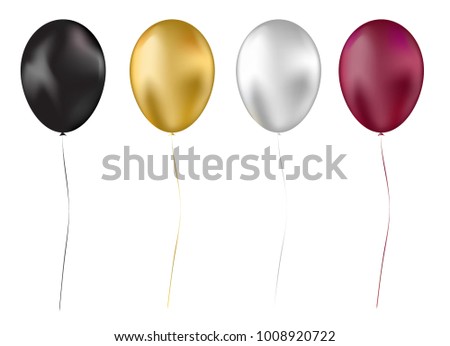 Black And Silver Balloons Stock Images, Royalty-Free Images & Vectors