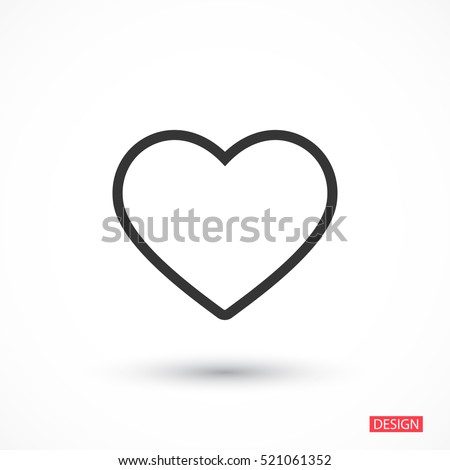 Heart Icon Stock Vector 521061352 - Shutterstock