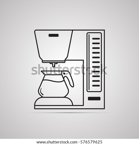 Coffee Maker Illustration Of Drinks Types Machine Symbol Drip Coffee Maker Illustration Of Drinks Types Machine Symbol Drip