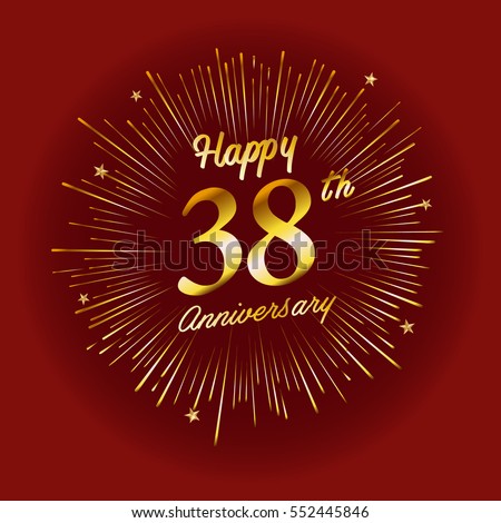 Happy 53rd Anniversary Celebration Logo Firework Stock Vector 553221775 ...