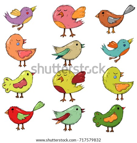 Cartoon Birds Icon Stock Vector 67352377 - Shutterstock