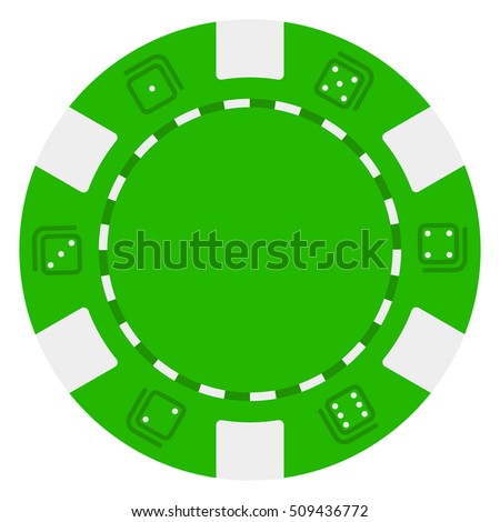 green and white casino chip green and white casino chip