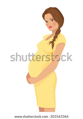 https://thumb9.shutterstock.com/display_pic_with_logo/1657909/203563366/stock-vector-beautiful-young-pregnant-woman-in-pretty-yellow-dress-expecting-a-baby-vector-character-design-203563366.jpg