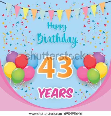 43 Birthday Stock Images, Royalty-Free Images & Vectors | Shutterstock