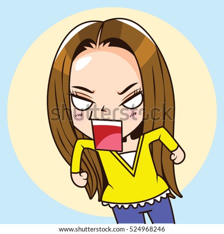 Angry Girl Stock Images, Royalty-Free Images & Vectors | Shutterstock