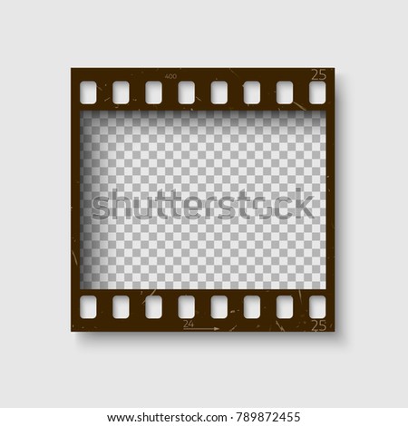 Frame 35 Mm Filmstrip Empty Blanck เวกเตอร์สต็อก 789872455 - Shutterstock