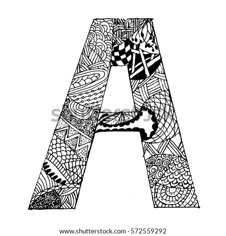 Zentangle Alphabet Stock Images, Royalty-Free Images & Vectors ...