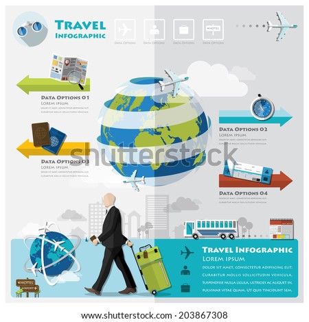 Travel Journey Business Infographic Design Template Stock Vector 203867308 Shutterstock Travel Infographic Template