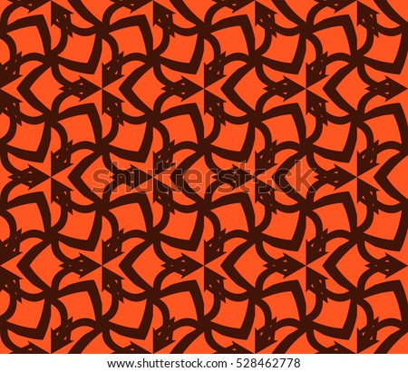 Abstract Background Vector Seamless Pattern Orange Stock Vector