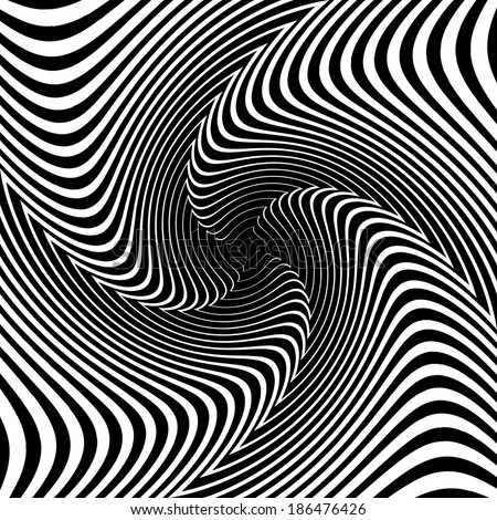 Black White Spiral Optical Illusion Stock Vector 89327662 - Shutterstock