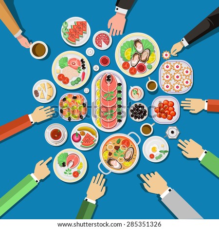 table vector party Buffet Images Stock Dinner & Images, Royalty Free Vectors