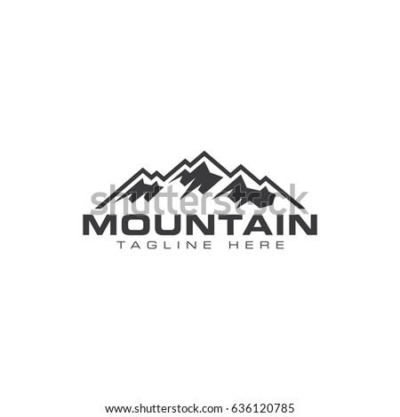 Mountain Logo Modern Style Stock Vector 636120785 - Shutterstock