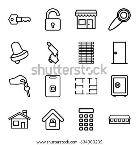 House Key Outline House Key Outline