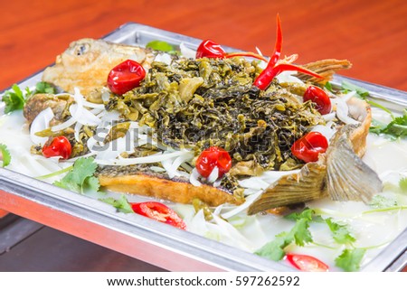 braised fish with pickle