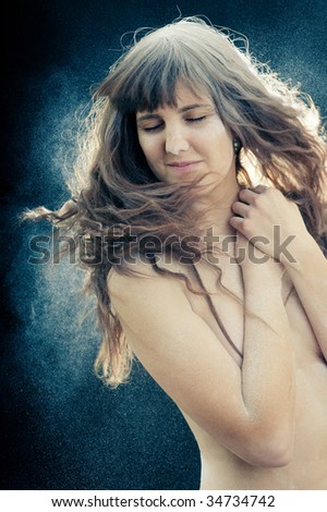 Skinny girl pissing in public