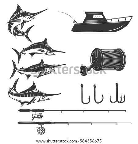 Download Deep Sea Design Elements Isolated On Stock Vector ...