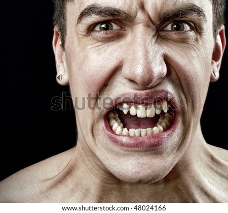 Stress Concept Grimace Angry Furious Stressed Stock Photo 48024166 ...