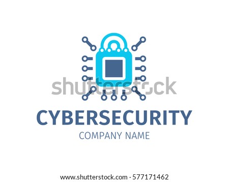 Cybersecurity Logo Icon On White Background Stock Vector 577171462 ...