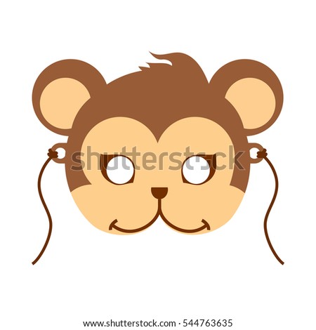 Download Monkey Animal Carnival Mask Vector Illustration Stock ...