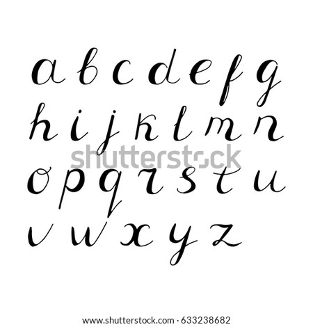 Calligraphy Alphabet Stock Vector 54160468 - Shutterstock