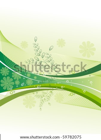abstract nature background, vector illustration