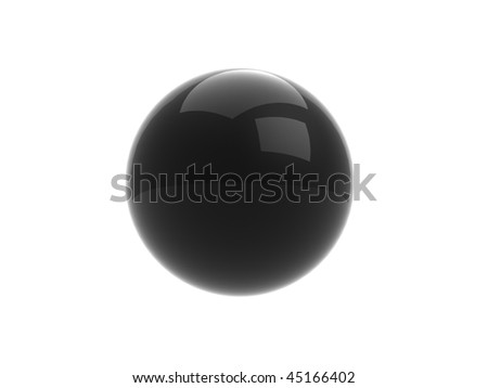 Glossy black pearl / sphere