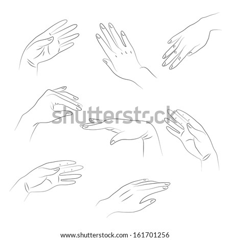 Hand Outline Stock Photos, Royalty-Free Images & Vectors - Shutterstock