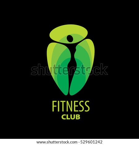 Green Abstract Vector Logo Fitness Club Stock Vector 315923249