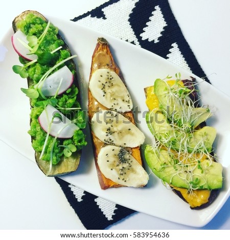 Sweet potato toast / Toast party / Organic Food