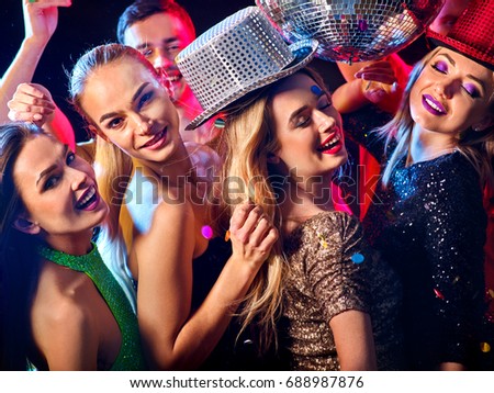 Group Young People Having Fun Dancing Stock Photo 139152890 - Shutterstock