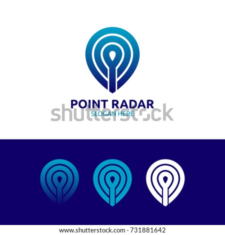 point logo concept vector illustration