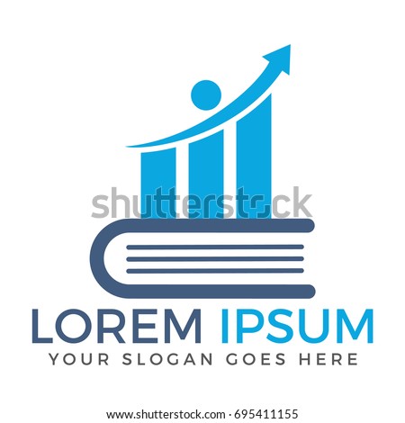 business finance logo growth graphic logo stock vector royalty free