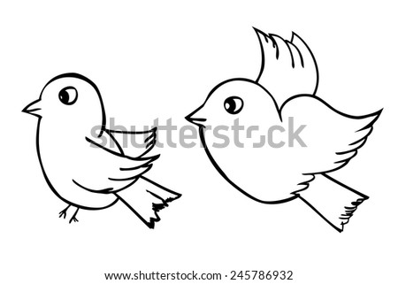 Bird Outline Stock Images, Royalty-Free Images & Vectors | Shutterstock