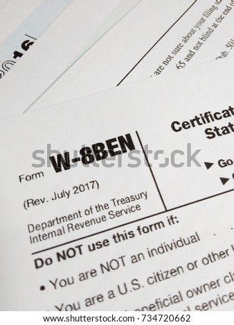 W 8ben stock options