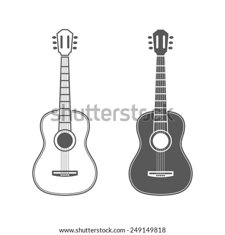 Guitar Vector Illustration Stock Vector 249149818 - Shutterstock