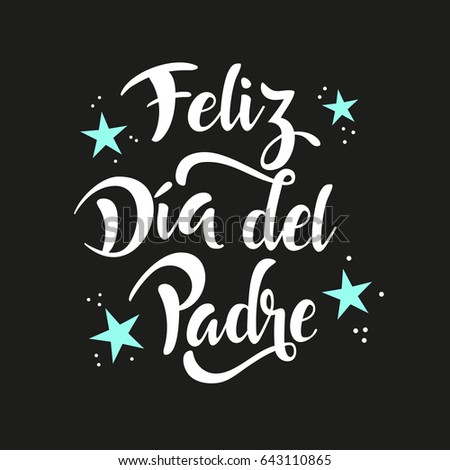 happy fathers day lettering whit stars stock vector royalty free