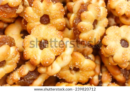 Pineapple Cookies isolated on white background
