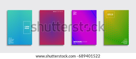 Minimal Covers Design Cool Halftone Gradients Stock Vector 598480469 ...