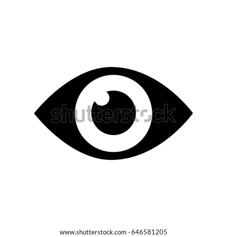 Vector Eye Icon Pupil Eye Symbol Stock Vector 646581205 - Shutterstock