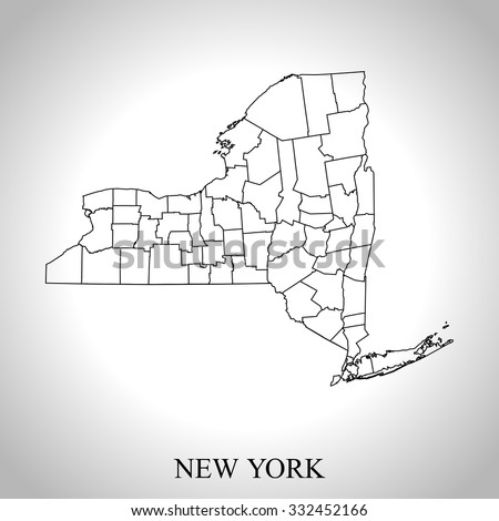 New York State Outline Stock Images, Royalty-Free Images & Vectors