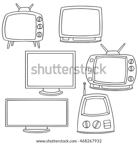 Vector Set Television Stock Vector 379654024 - Shutterstock