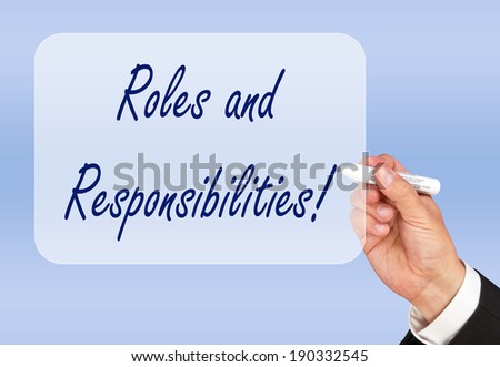  Roles Responsibilities Stock Photo Royalty Free 