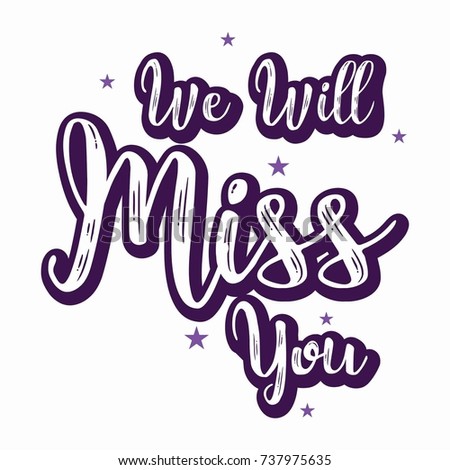 Farewell Card All Best Template Stock Vector 737975635 - Shutterstock